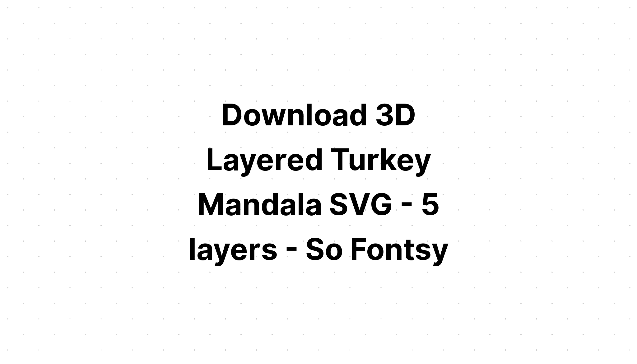 Download Layered Christmas Tree 3D Mandala Svg Free - Layered SVG Cut File